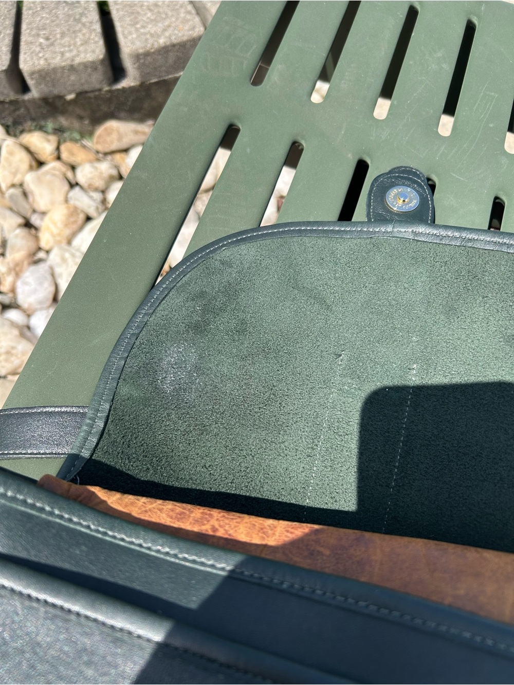 Rare Vintage Coach Forest Green Chelsea Crossbody Bag 9894 Made in USA 1991-1993 - Picture 8 of 13